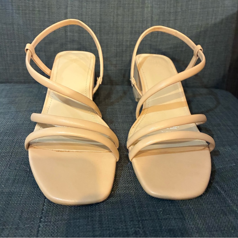 Elegant Nude Strappy Sandals